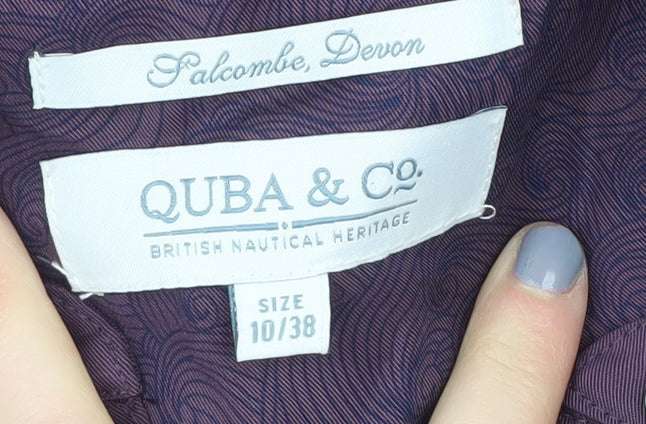 QUBA & Co. Purple Women's Shirt Dress Size 10