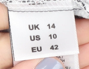 Julipa Women's Black Floral Shirt Dress, Size 14