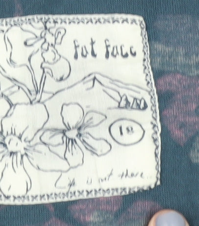 Fat Face Women’s Blue Floral Wrap Blouse Size 18