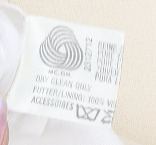 Louis Féraud Women's Beige Wool A-Line Midi Skirt, Size 10