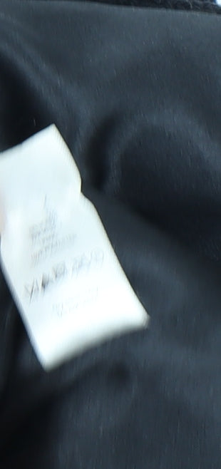 Wallis Women's Black Wool Pea Coat, Size 10, Classic Style