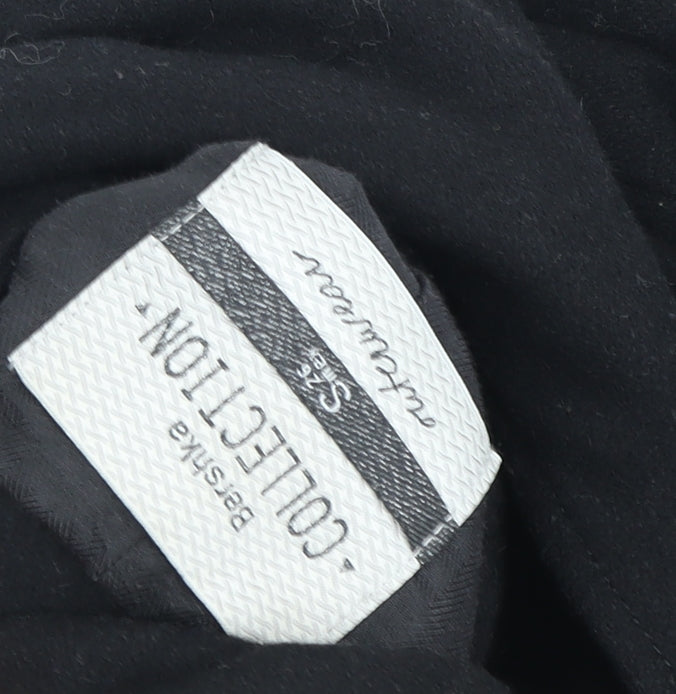 Bershka Women's Black Wool Blend Coat S