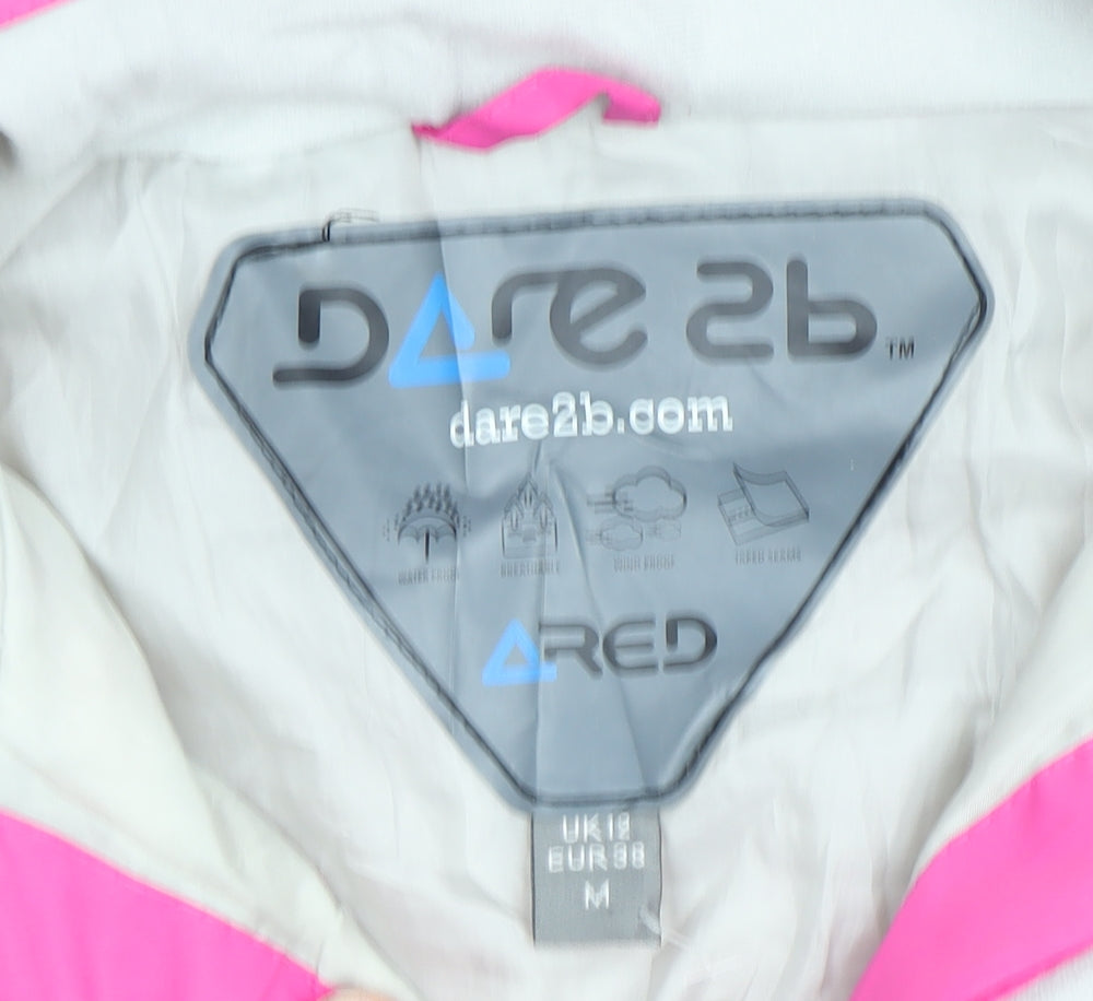 Dare 2b Women's Pink Ski Jacket - M - Hooded, Waterproof