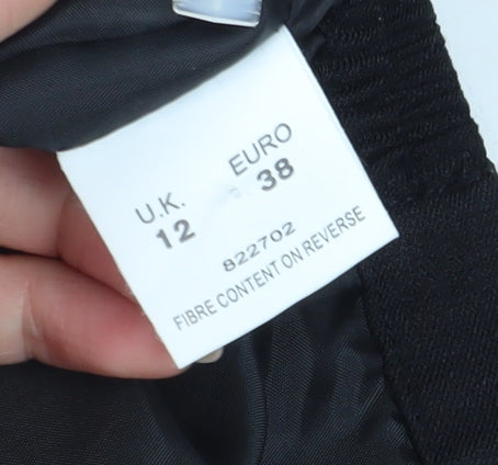 Eastex Women's Black Embroidered Flare Skirt Size 12