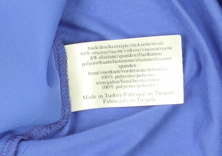 Laura Ashley Women's Blue Sleeveless Tank Top, Size 18