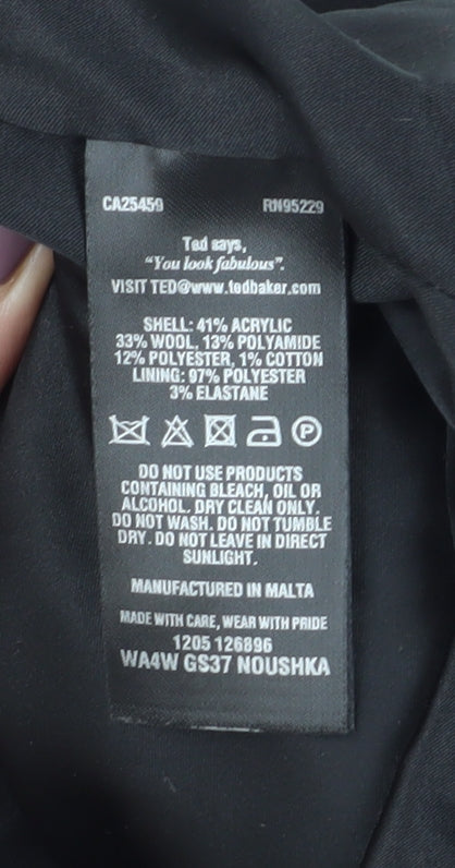 Ted Baker Women's Pleated Check Skirt Size 8