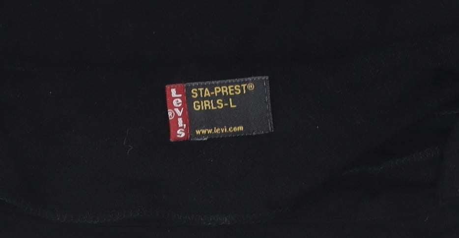 Levi's Black Teen T-Shirt Size 10 Cap Sleeve Stretch