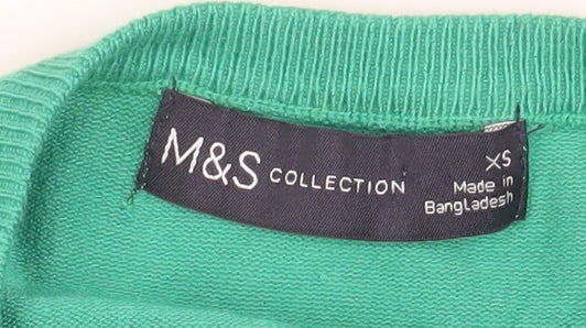 Marks and Spencer Women's Green XS Pullover Jumper