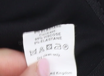 River Island Women's Black Ivory Pencil Skirt Size 12