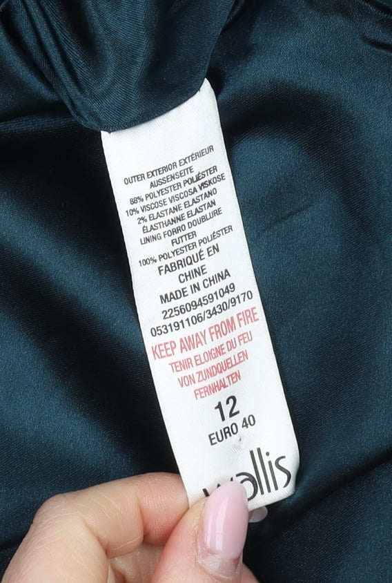 Wallis Women's Green Pea Coat Size 12