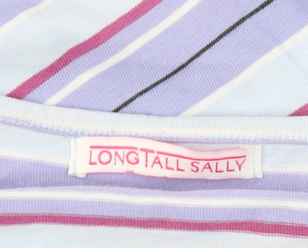 Long Tall Sally Women's Multicoloured Striped T-Shirt
