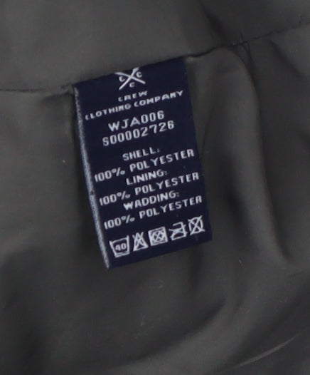 Crew Clothing Women's Green Quilted Jacket, Size 14