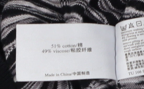 Laura Ashley Women's Black V-Neck Pullover Jumper, Size 12