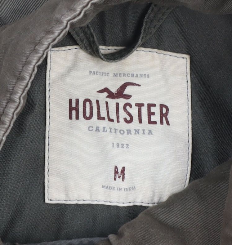 Hollister Women's Green Military Jacket M