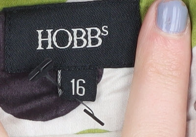 Hobbs Women's Multicoloured A-Line Polka Dot Skirt, Size 16