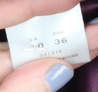 Eastex Women's Purple Wool Cashmere Coat Size 10