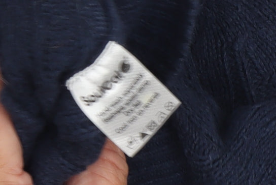 SoulCal Women's Blue Cardigan, Size 10, Cable-Knit