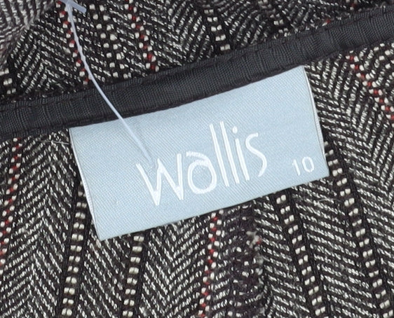 Wallis Women's Brown A-Line Midi Skirt, Size 10