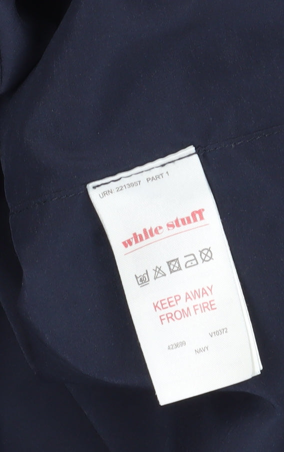 White Stuff Women's Blue Pencil Skirt Size 16