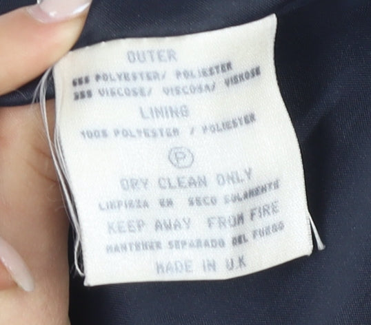 Topman Men's Blue Double-Breasted Blazer 44