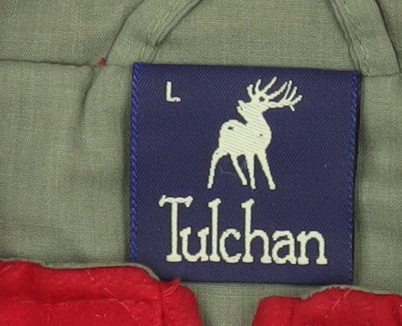 Tulchan Women's Red Quilted Waistcoat L Full Zip