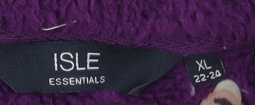 Isle Essentials Women's Purple Fleece Waistcoat XL