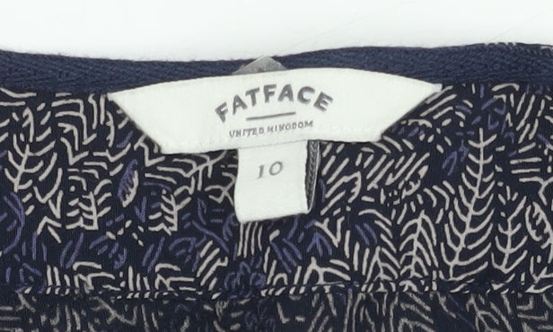 FatFace Women's Blue Paisley Kimono Blouse Size 10