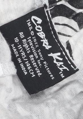 Cobra Kai Boys Grey Lounge Pants 10-11 Years Graphic Print