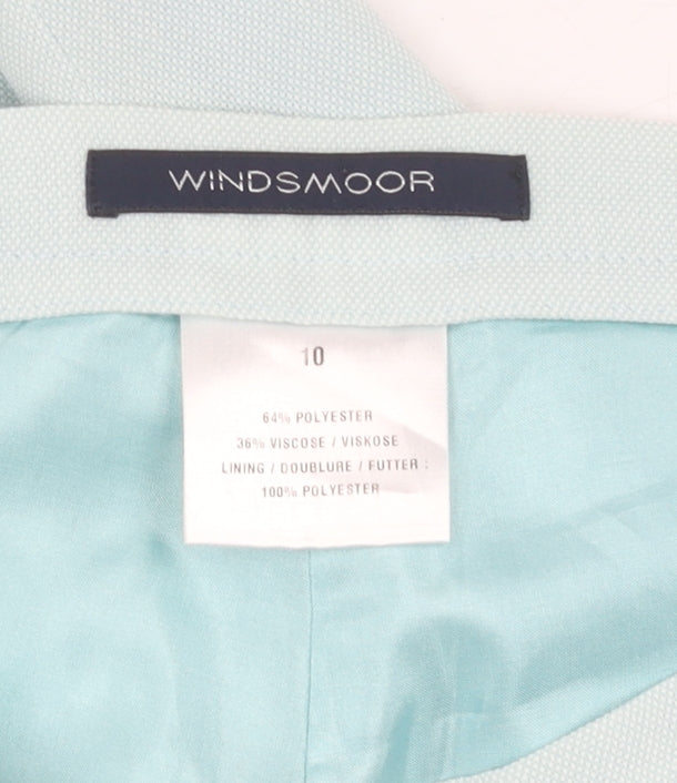 Windsmoor Women's Blue Trousers Size 10, Straight Leg