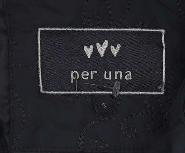 Per Una Women's Black Quilted Jacket Size S
