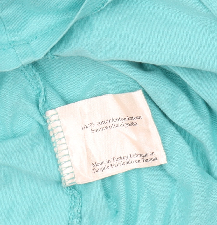 Laura Ashley Women's Blue T-Shirt, Size 20, Short Sleeve