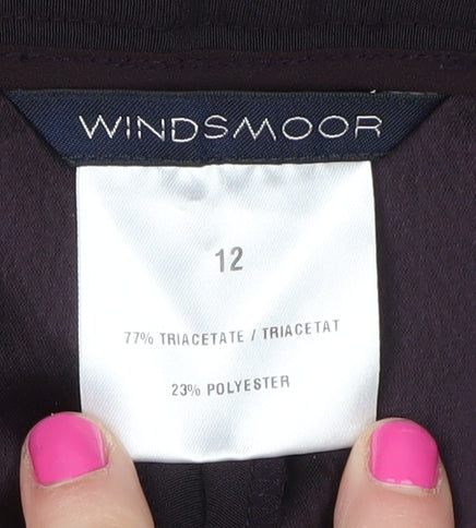 Windsmoor Women's Black Trousers Size 12 Business Casual