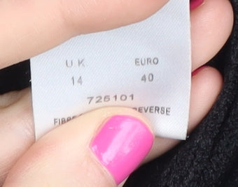 Eastex Women's Black Cardigan Size 14