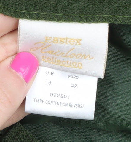 Heirloom Women's Green Knee Length Pencil Skirt - Size 16