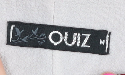 Quiz Women's Red Blouse M Casual Boat Neck Kimono