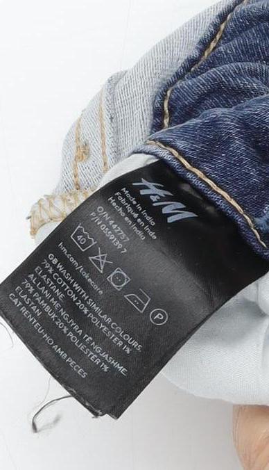 H&M Boys Blue Tapered Jeans, 12Y, Relaxed Fit