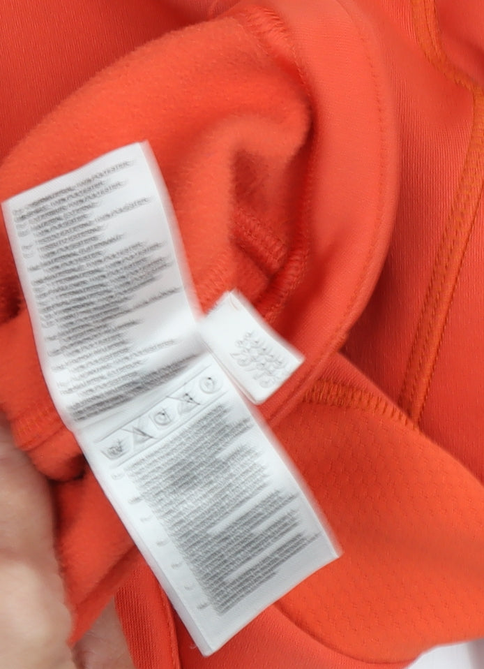 Adidas Women's Orange Full Zip Jacket Size 18