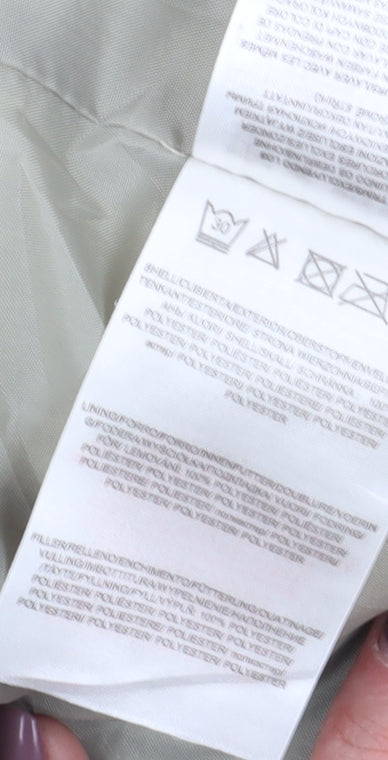 Brave Soul Women's Beige Hooded Puffer Jacket Size 16