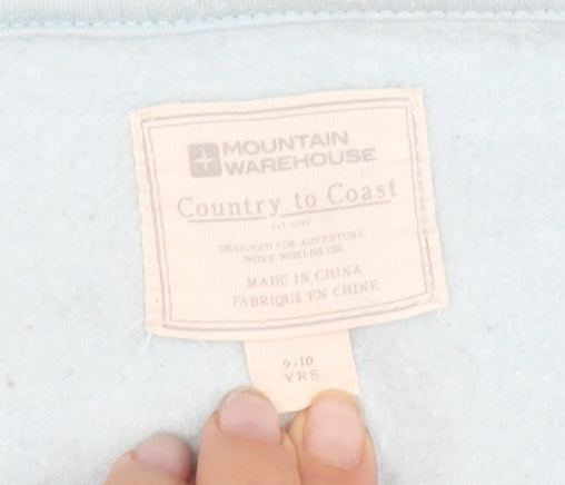 Mountain Warehouse Girls Blue Full Zip Hoodie 9-10 Yrs