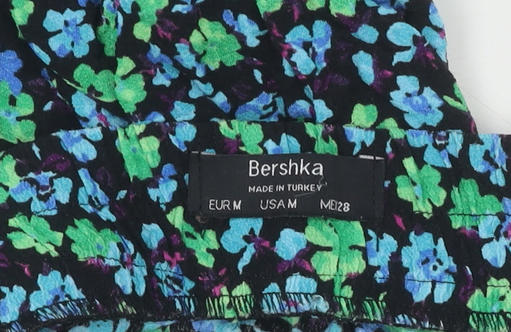 Bershka Women's A-Line Floral Midi Skirt Size 12