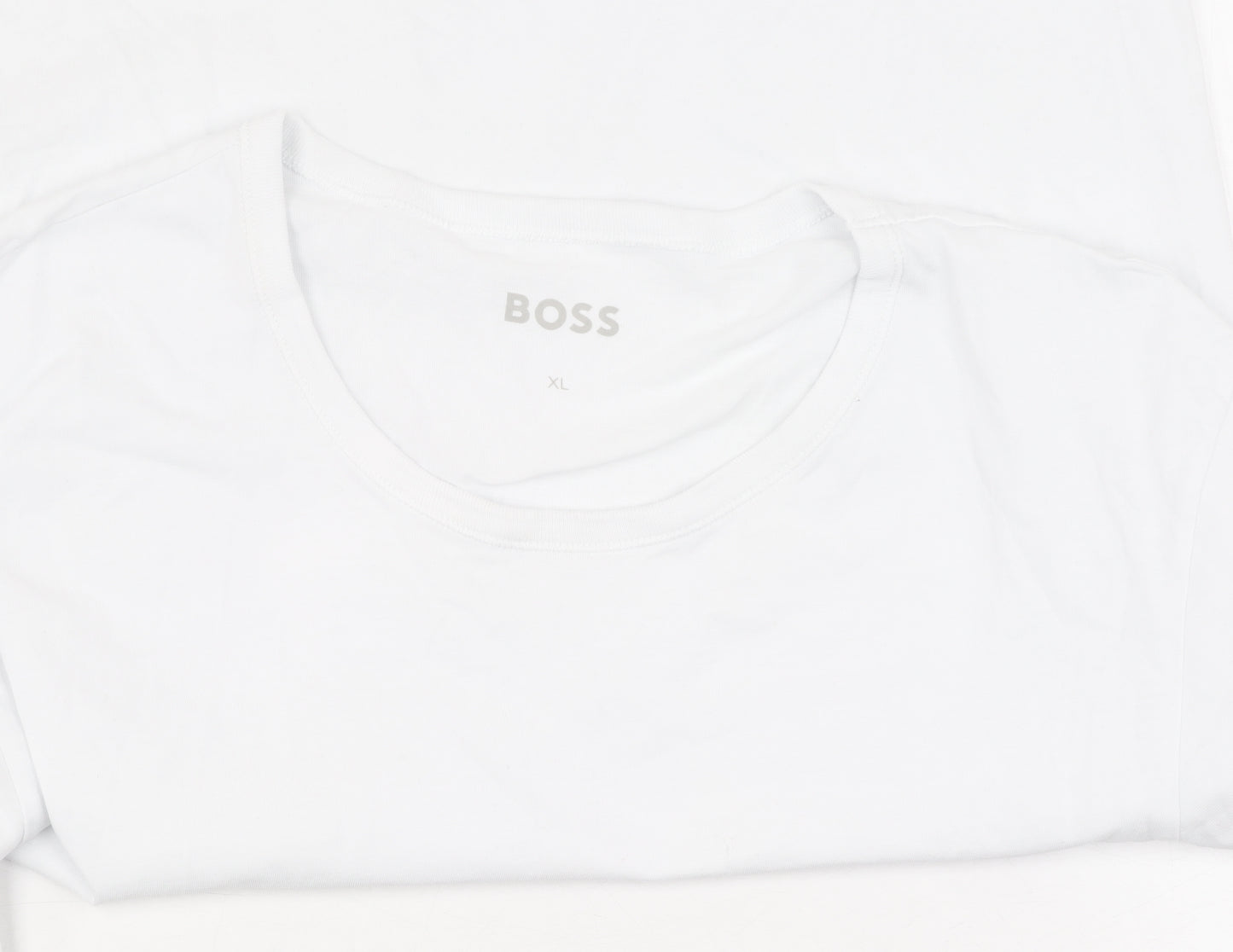 HUGO BOSS Men's White XL Crew Neck T-Shirt