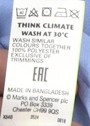 Marks and Spencer Women's Blue Blouse, Size 10