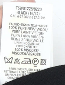 Marks & Spencer Women's Black Pencil Skirt Size 16