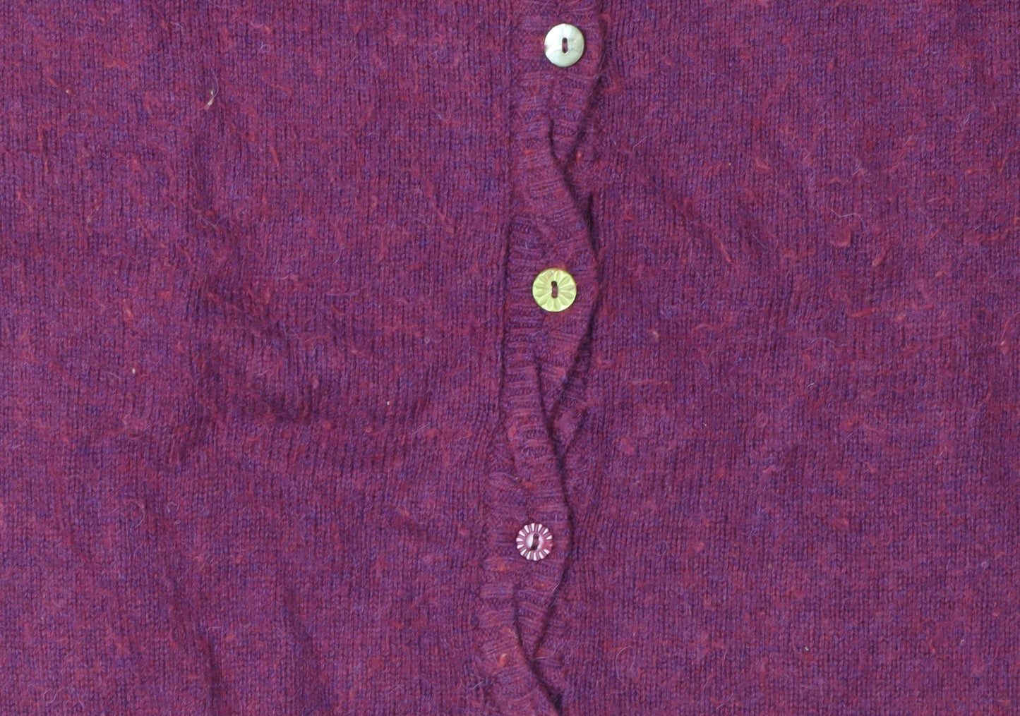 White Stuff Women's Purple Cardigan, Size 10, Round Neck