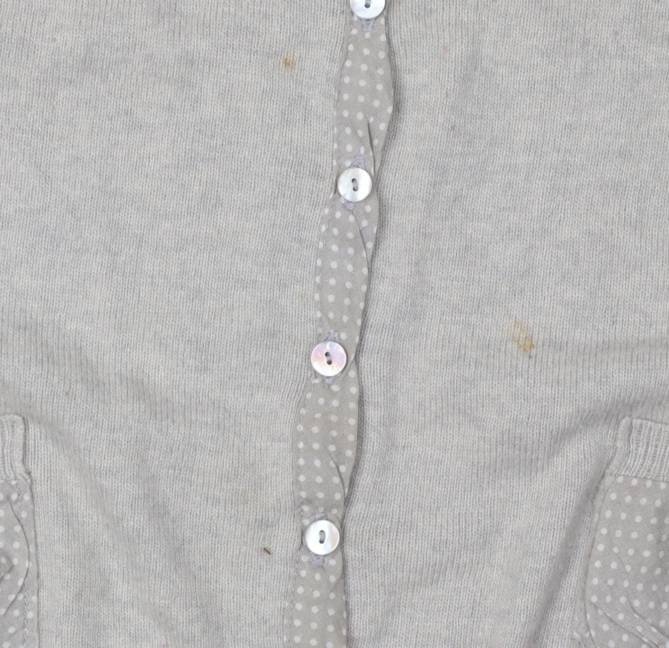 White Stuff Women's Grey Cardigan Size 10, Scoop Neck