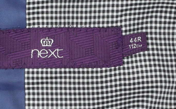 Next Men's Grey Single-Breasted Blazer - Size 44R