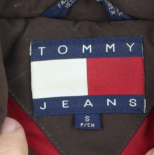 Tommy Jeans Women's Brown Puffer Jacket Size S