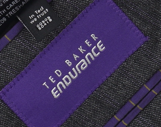 Ted Baker Men's Grey Wool Striped Suit Jacket 44R