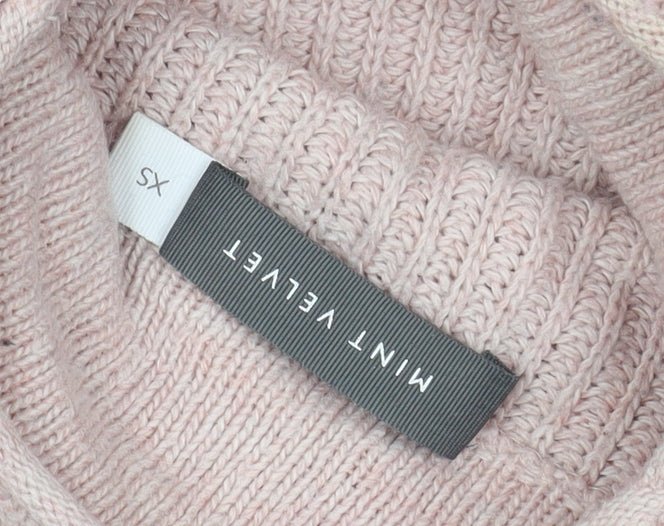 Mint Velvet Women's Pink XS Balloon Sleeve Pullover