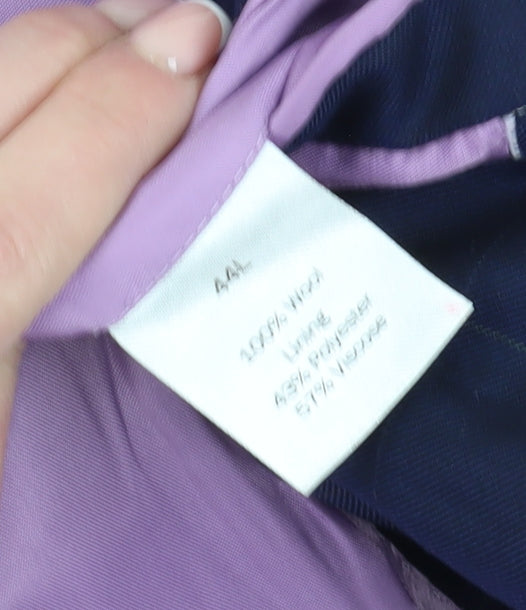 Charles Tyrwhitt Men's Blue Check Blazer - Size 44L, Wool